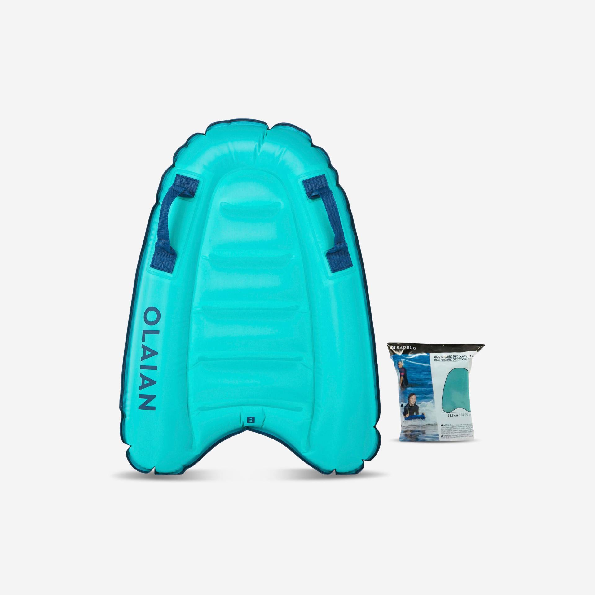 Bodyboard aufblasbar Kinder 15–25 kg blau Bodyboard aufblasbar Kinder 15–25 kg blau von OLAIAN