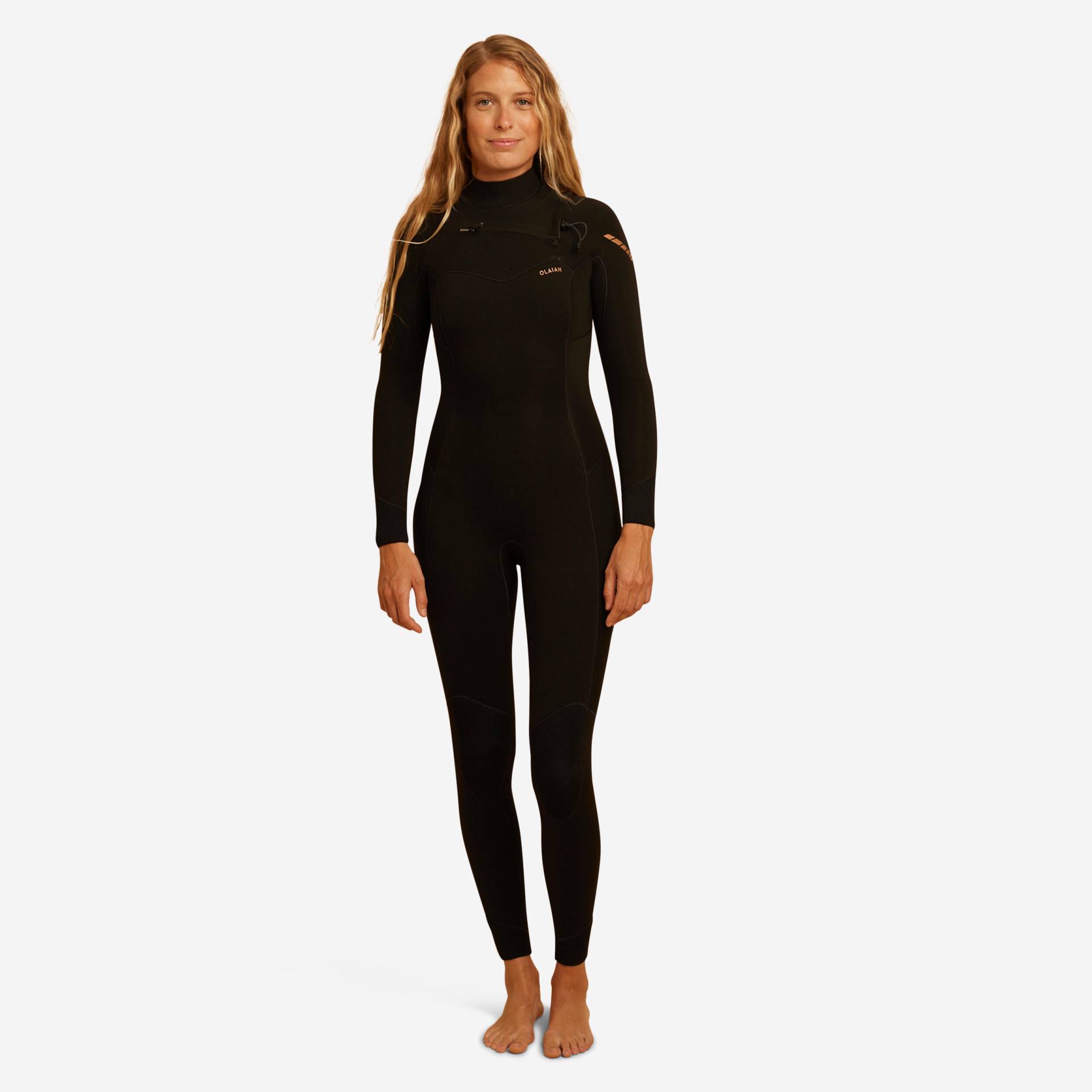 Neoprenanzug Surfen Damen Neopren 4/3 mm - 900 schwarz Neoprenanzug Surfen Damen Neopren 4/3 mm - 900 schwarz von OLAIAN