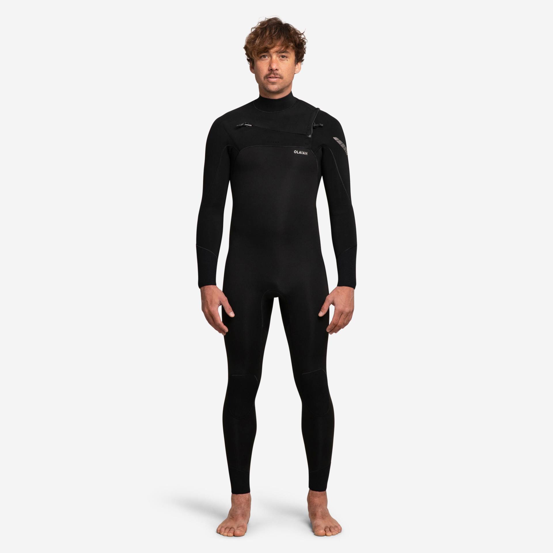 Neoprenanzug Surfen Herren 900 4/3 mm schwarz Neoprenanzug Surfen Herren 900 4/3 mm schwarz von OLAIAN