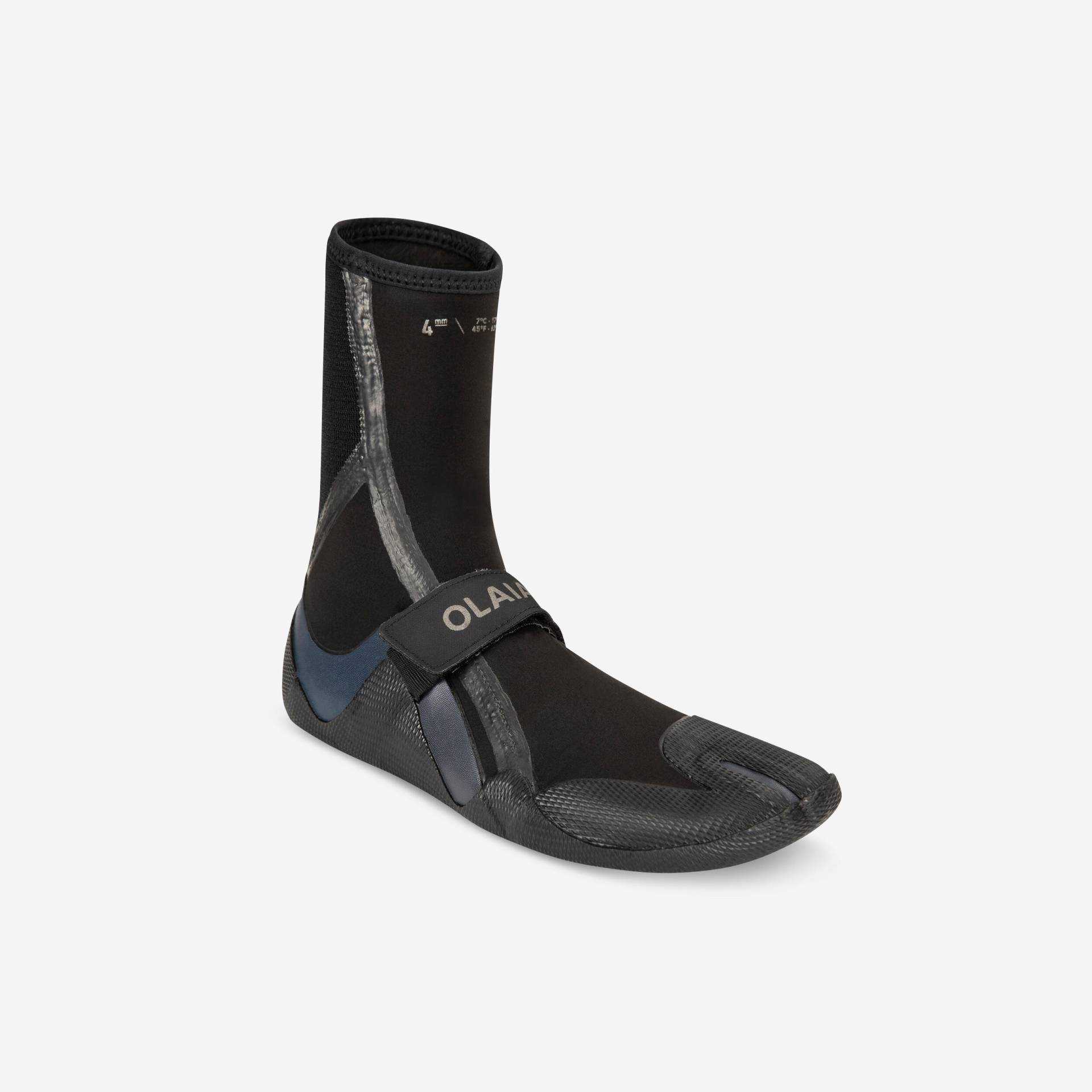 Neoprenschuhe Surfen 900 Neopren 4 mm schwarz/grau Neoprenschuhe Surfen 900 Neopren 4 mm schwarz/grau von OLAIAN