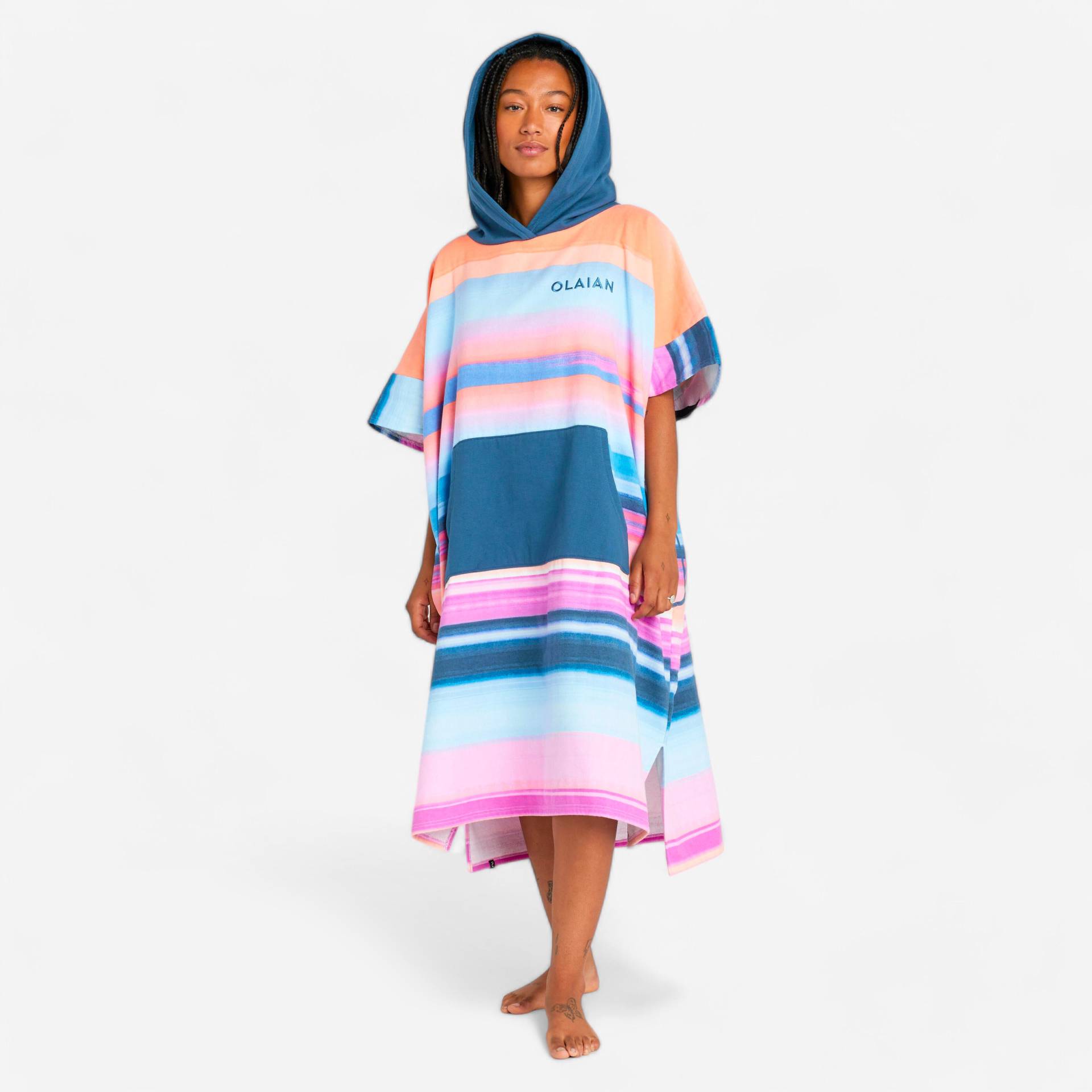 Poncho Damen/Herren - 500 Sunset rosa Poncho Damen/Herren - 500 Sunset rosa von OLAIAN