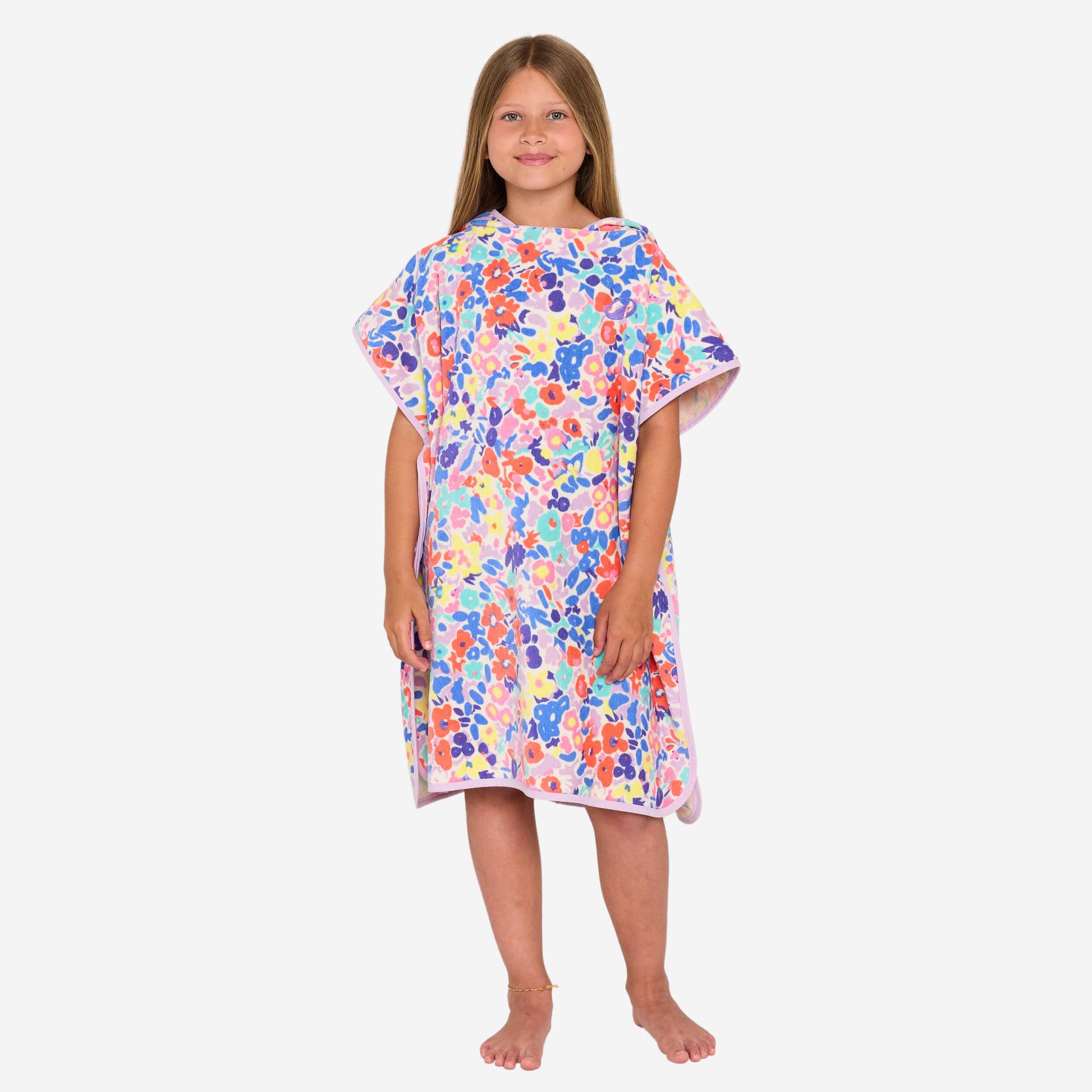 Surf-Poncho Kinder 110 bis 135 cm 500 Daisy von OLAIAN