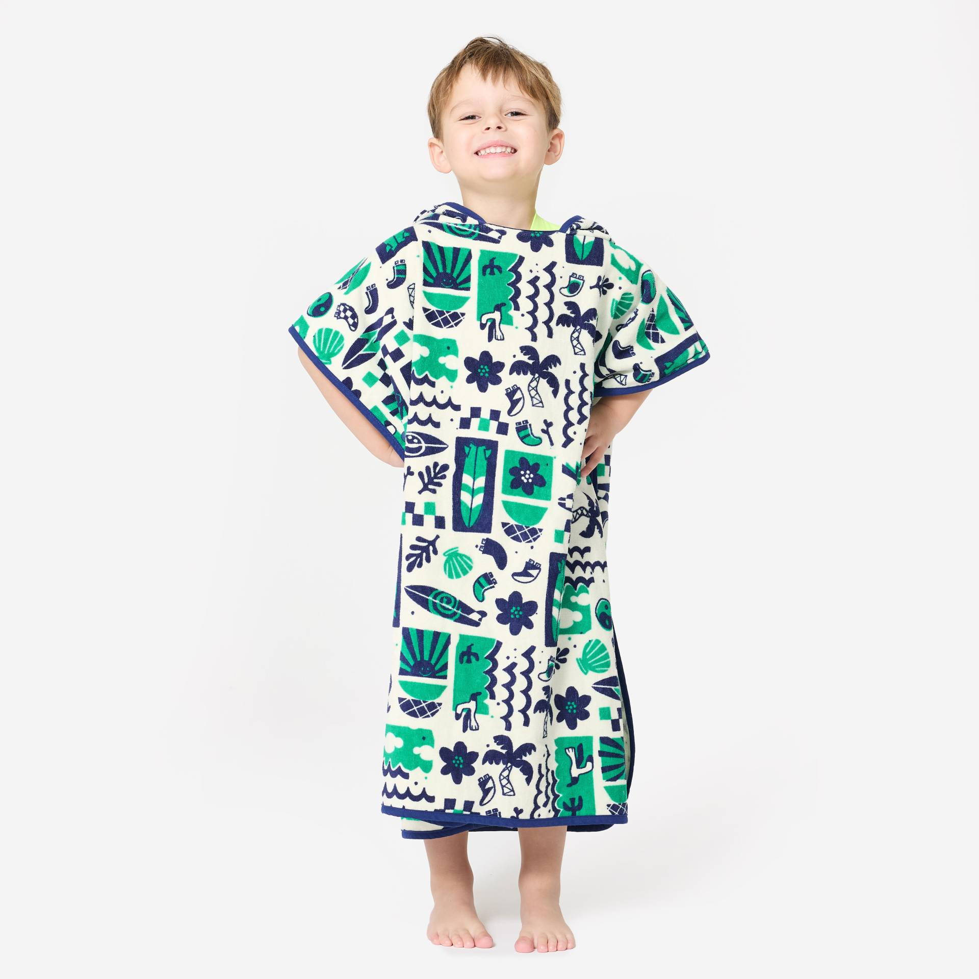 Surf-Poncho Kinder 110 bis 135 cm 500 Naive Surf-Poncho Kinder 110 bis 135 cm 500 Naive von OLAIAN
