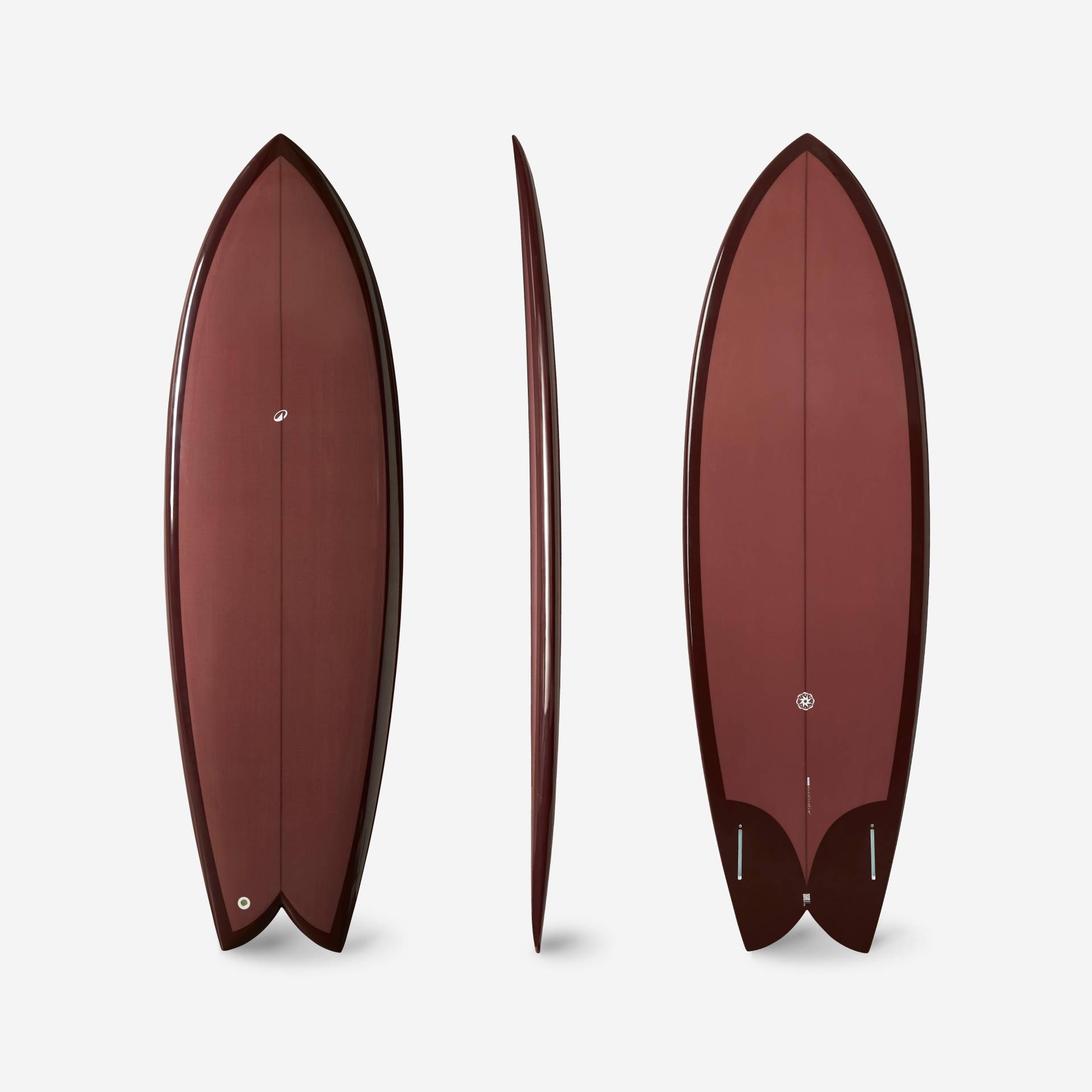 Surfboard Fish mit Futures Box ohne Finnen 6'1 bordeaux Surfboard Fish mit Futures Box ohne Finnen 6'1 bordeaux von OLAIAN