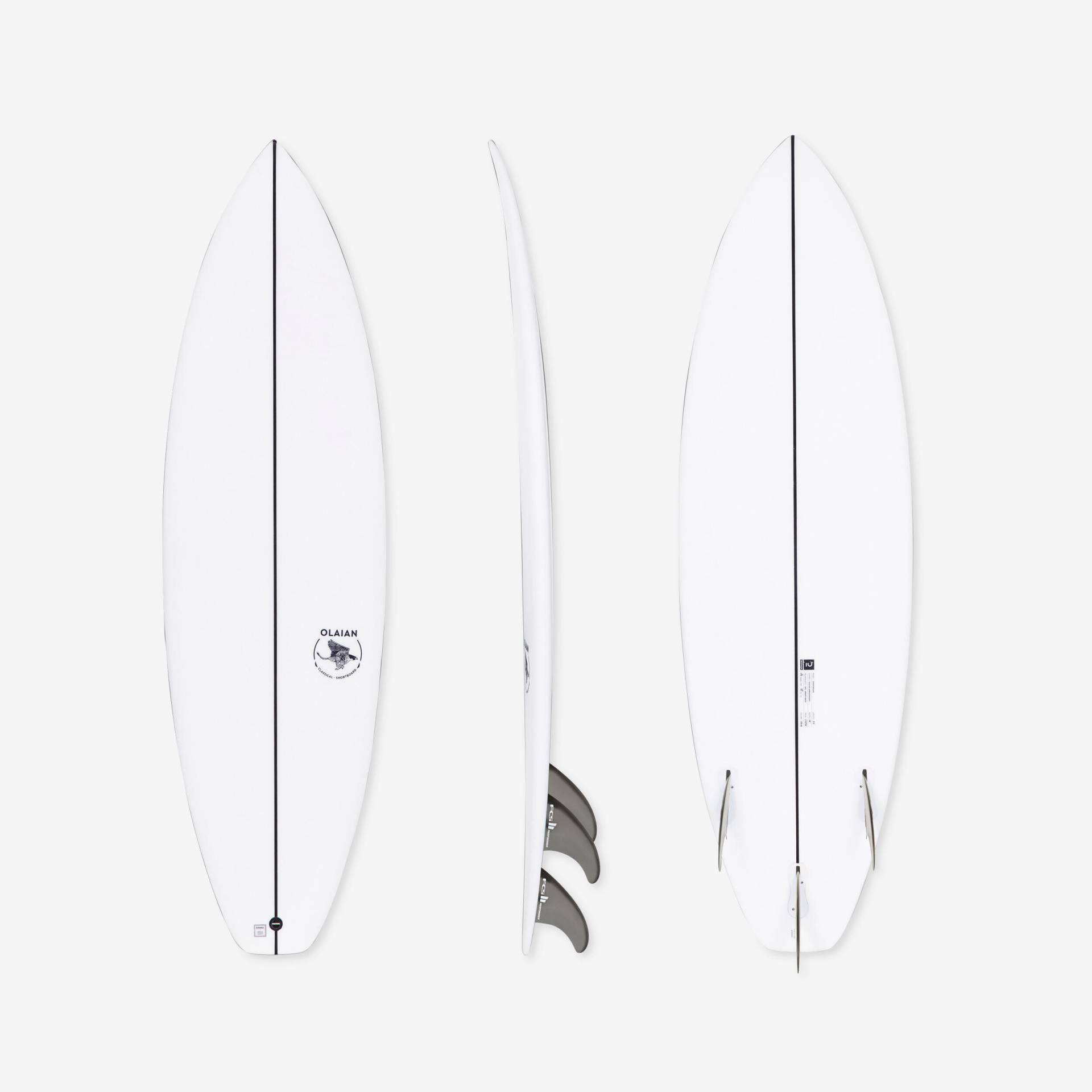 Shortboard 5'5" 24 l inkl. 3 FCS2-Finnen - 900 von OLAIAN