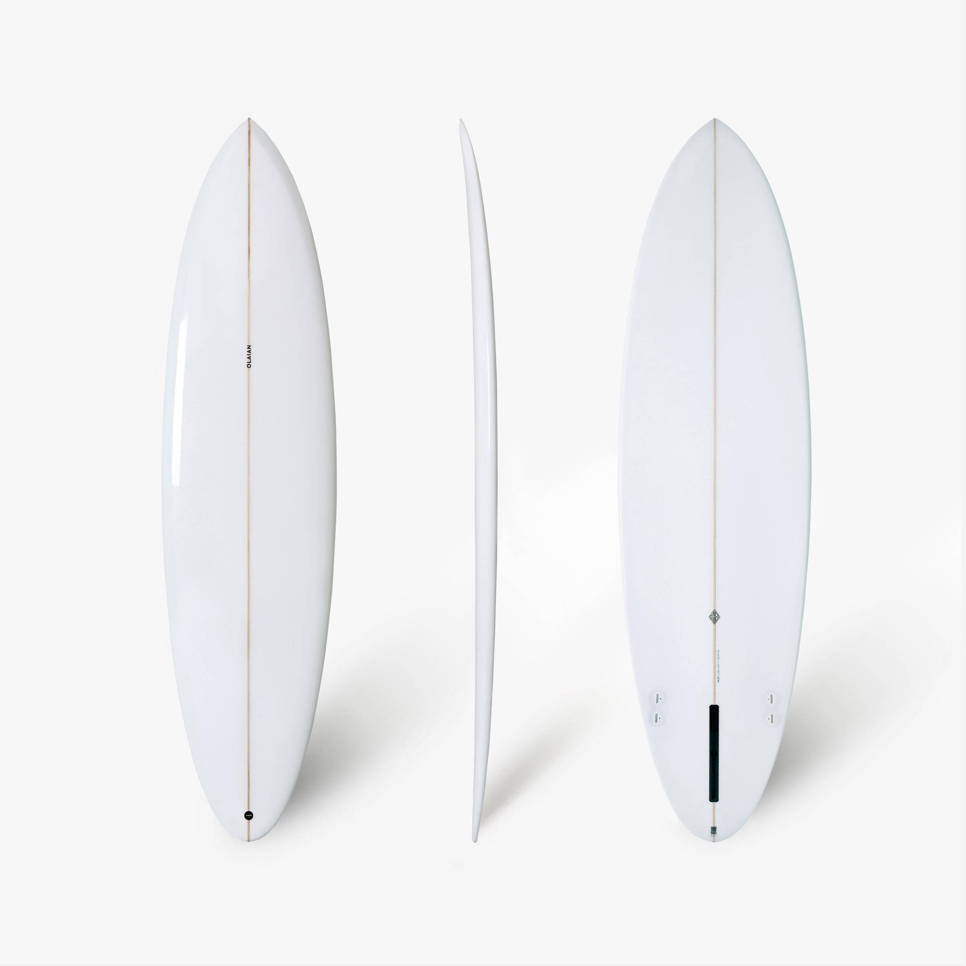 Surfboard mid-length 7'4" - 900 weiss von OLAIAN