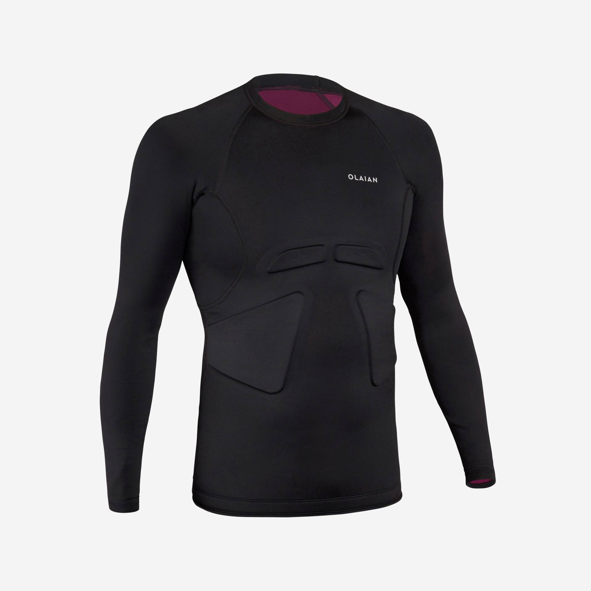 UV-Shirt Surf-Top Herren für Komfort beim Paddeln schwarz/rot UV-Shirt Surf-Top Herren für Komfort beim Paddeln schwarz/rot von OLAIAN