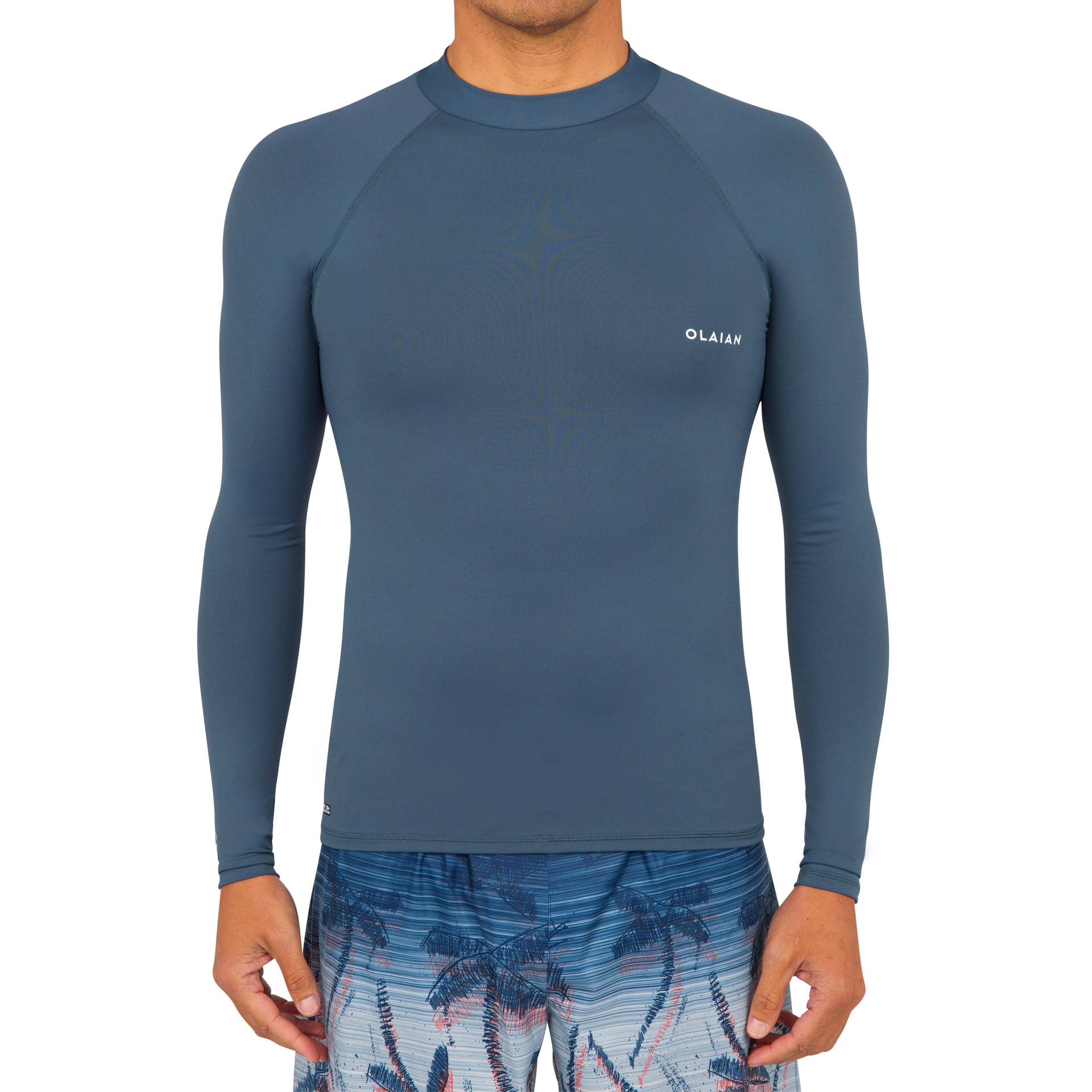 UV-Shirt Surfen Herren - Top 100 grau UV-Shirt Surfen Herren - Top 100 grau von OLAIAN