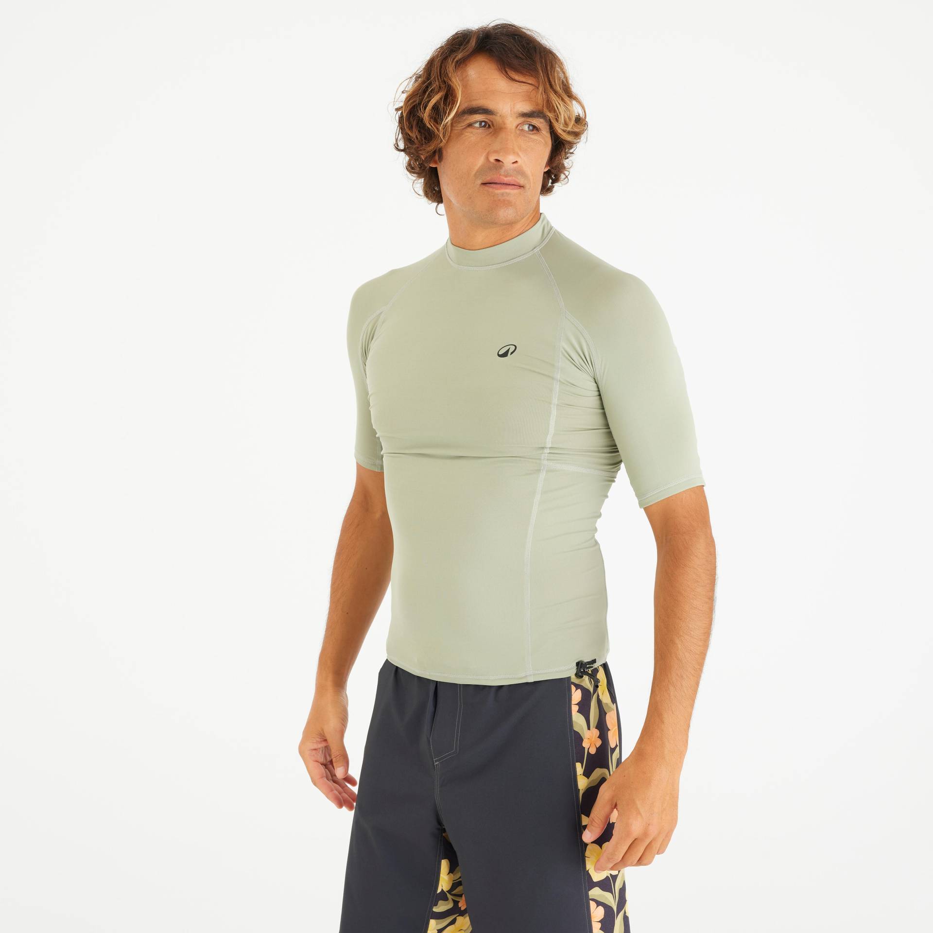 UV-Shirt Surfen Herren UV-Schutz 50+ 500 khaki UV-Shirt Surfen Herren UV-Schutz 50+ 500 khaki von OLAIAN