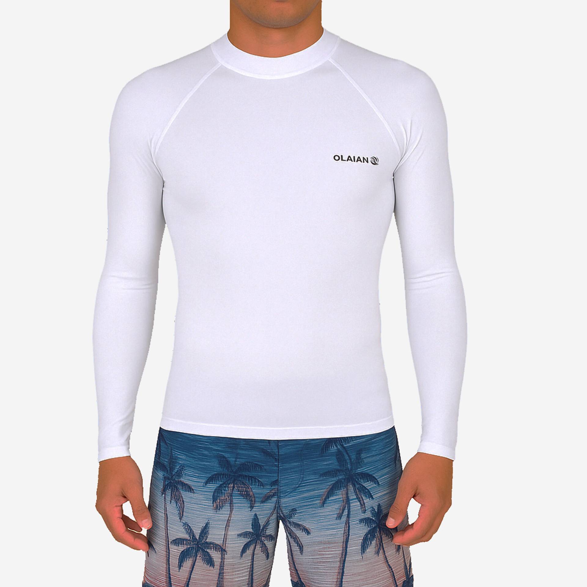 UV-Shirt Surfen Herren langarm - Top 100 weiss UV-Shirt Surfen Herren langarm - Top 100 weiss von OLAIAN