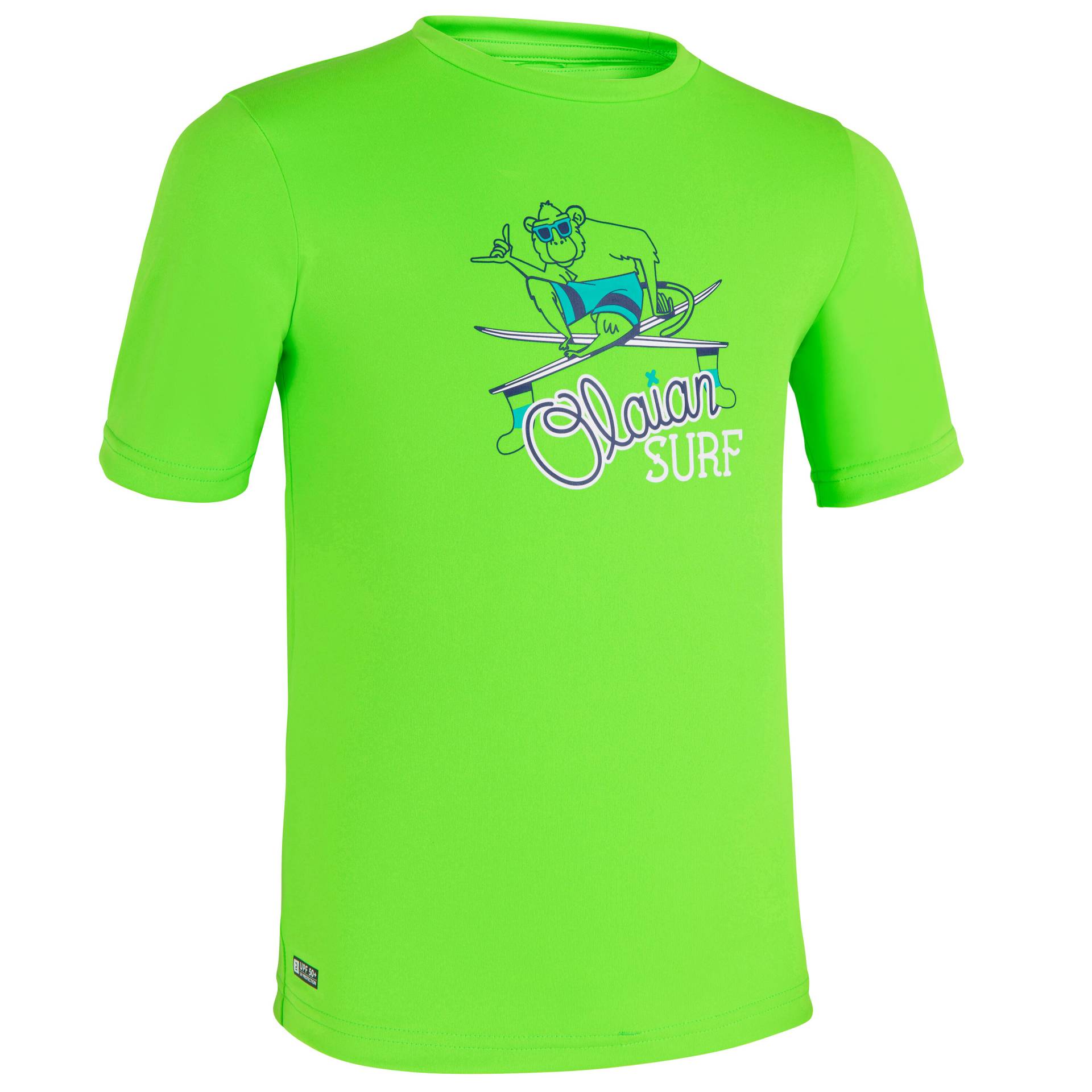 UV-Shirt Surfen Kinder grün bedruckt UV-Shirt Surfen Kinder grün bedruckt von OLAIAN