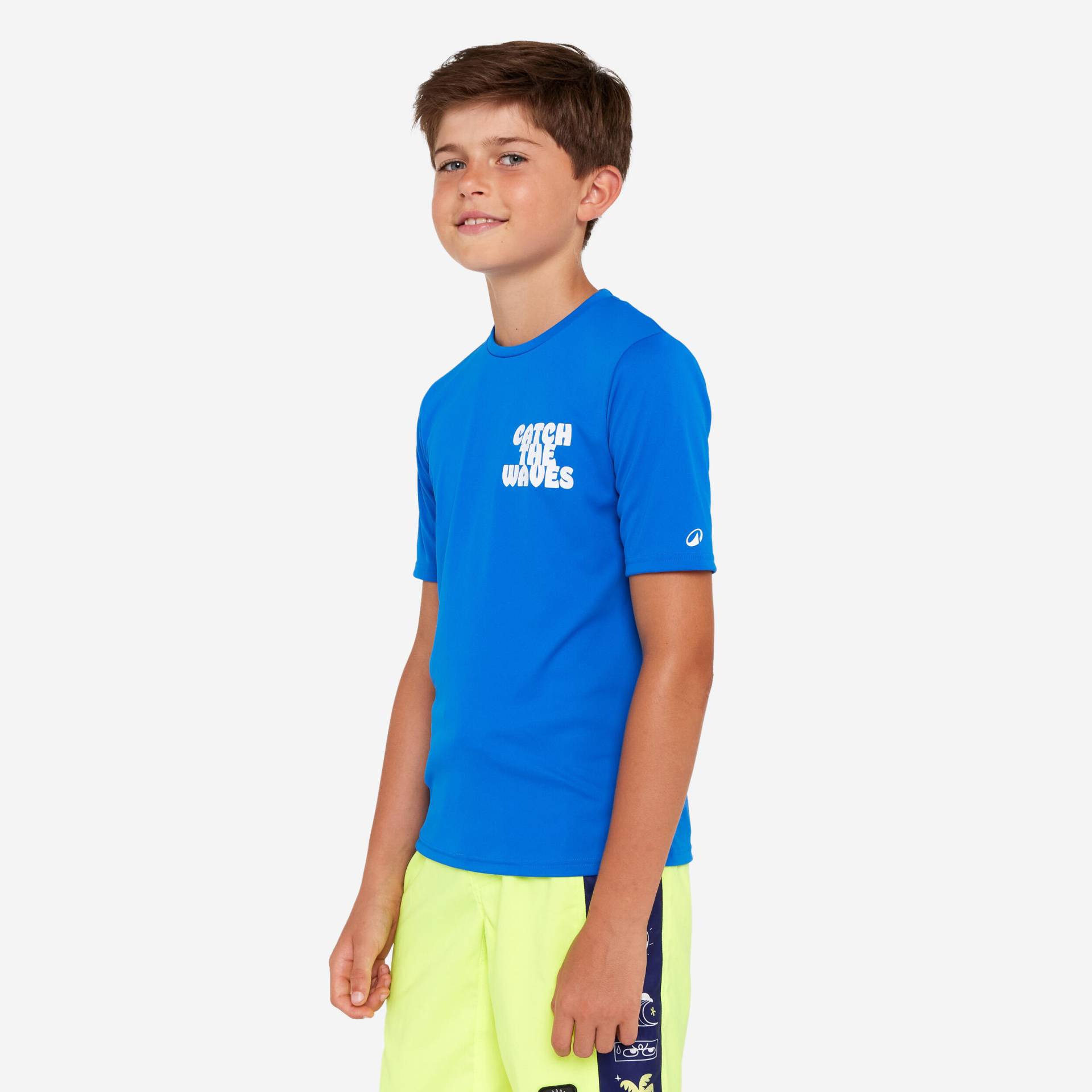 UV-Shirt Surfen Kinder kurzarm Wax blau UV-Shirt Surfen Kinder kurzarm Wax blau von OLAIAN