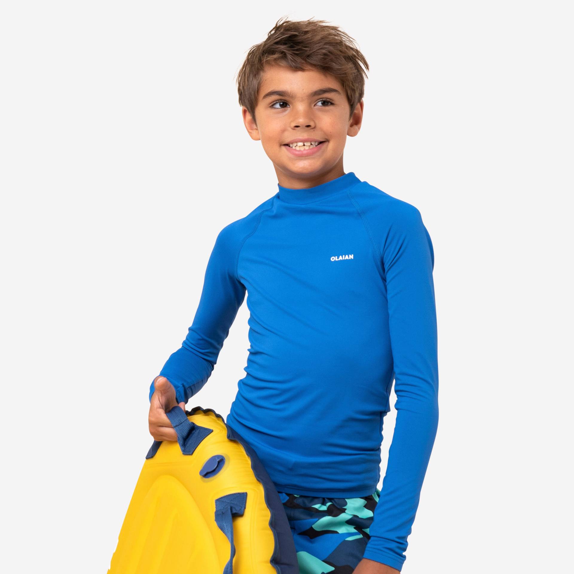 UV-Shirt langarm Kinder blau von OLAIAN