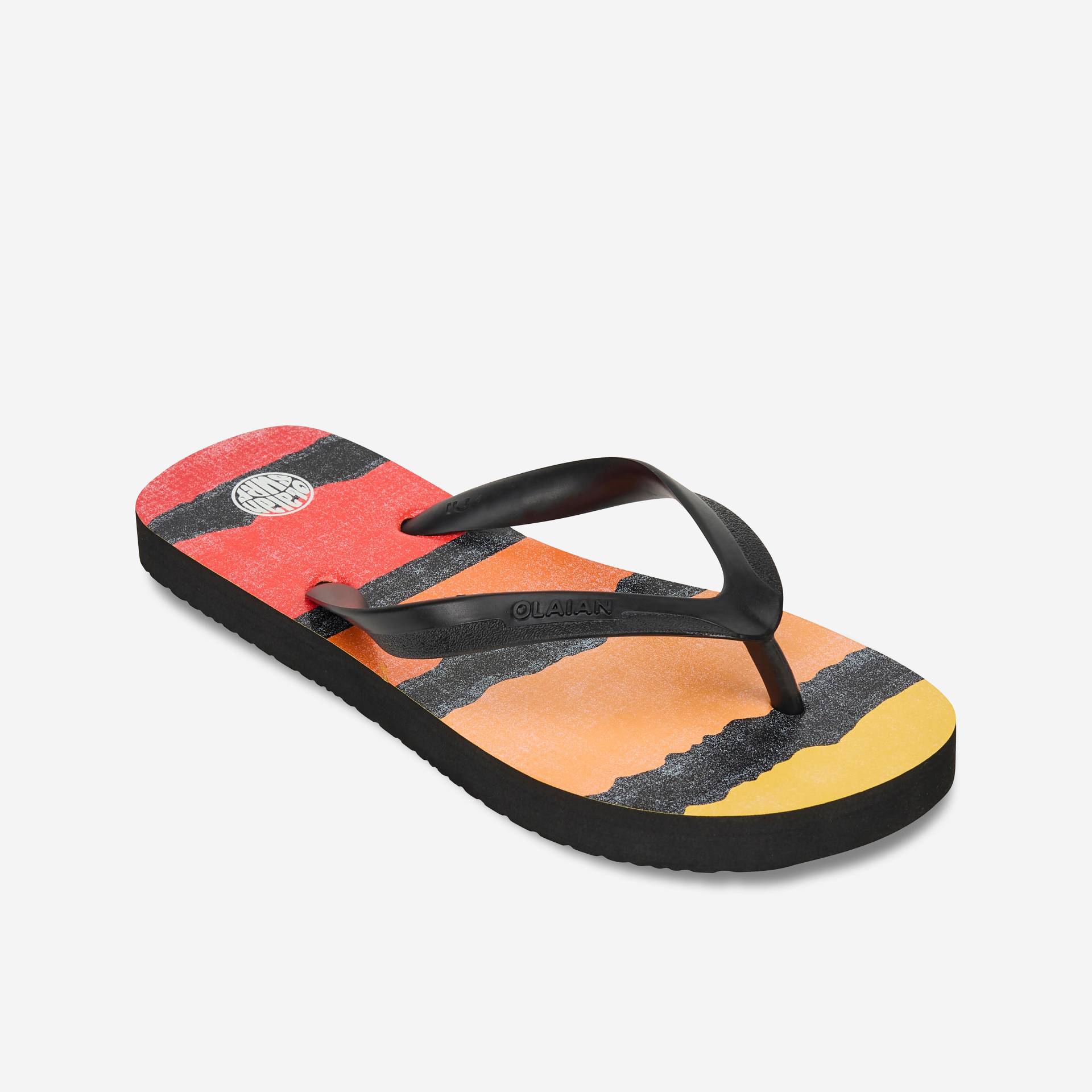 Zehensandalen Jungen 120 Paper schwarz/rot Zehensandalen Jungen 120 Paper schwarz/rot von OLAIAN