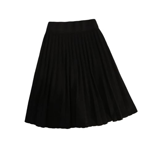 OLEETS Strickrock Für Damen - Stricken Plissee Kurzen Rock Frauen Herbst Winter Sexy Elastische Hohe Taille Casual Für Party Prom Streetwear Einfarbig Einfache Kleidung,Schwarz,L OLEETS Strickrock Für Damen - Stricken Plissee Kurzen Rock Frauen Herbst Winter Sexy Elastische Hohe Taille Casual Für Party Prom Streetwear Einfarbig Einfache Kleidung,Schwarz,L von OLEETS