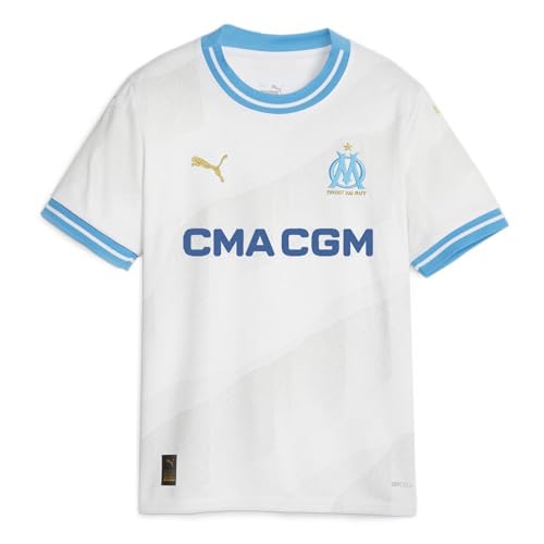 PUMA Olympique de Marseille 771283-01 Home Jersey Replica Jr T-Shirt Unisex Kids White Größe 176 von PUMA