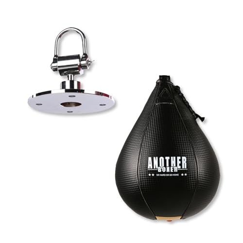 OLYSPM Boxen Punchingball,Speedball,Boxsack Hängend mit Drehgelenk,Leder Box Sack mit Latex Blase für MMA, Muay Thai,Boxen,Kickboxen,Fitness OLYSPM Boxen Punchingball,Speedball,Boxsack Hängend mit Drehgelenk,Leder Box Sack mit Latex Blase für MMA, Muay Thai,Boxen,Kickboxen,Fitness von OLYSPM