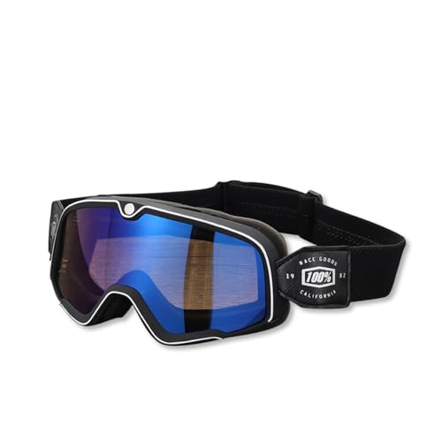 OLYSPM Motocross Brille,MTB Brille,Vintage Motorradbrille mit Doppelter Schwammauskleidung und Rutschfestem Elastikband,Motorrad Brille mit Winddicht,Staubdicht,UV-Schutz OLYSPM Motocross Brille,MTB Brille,Vintage Motorradbrille mit Doppelter Schwammauskleidung und Rutschfestem Elastikband,Motorrad Brille mit Winddicht,Staubdicht,UV-Schutz von OLYSPM
