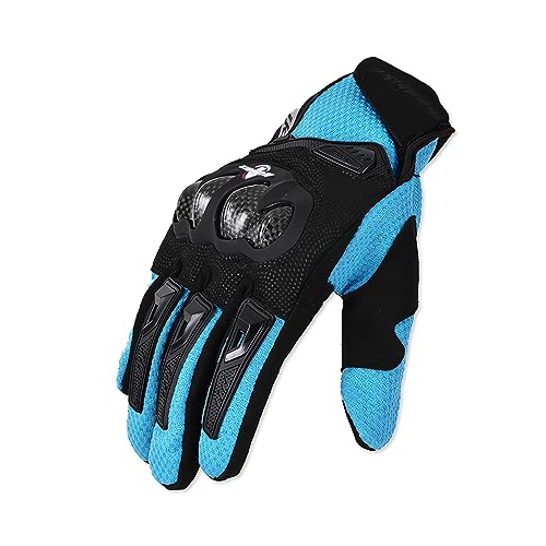 OLYSPM Motorrad Handschuhe Herr,Motorradhandschuhe Herren mit Touchscreen und Kohlefaserschale,MTB Handschuhe Herren mit Hervorragendem Grip,Atmungsaktivität für Motocross,Reiten,Klettern von OLYSPM