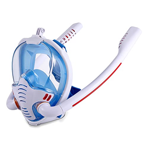 OLYSPM Schnorchelmaske Tauchmaske Vollmaske,Doppelschlauch-Kreislaufsystem zur Atmungstrennung,Anti-Fog Anti-Leck Tauchmaske kinder OLYSPM Schnorchelmaske Tauchmaske Vollmaske,Doppelschlauch-Kreislaufsystem zur Atmungstrennung,Anti-Fog Anti-Leck Tauchmaske kinder von OLYSPM