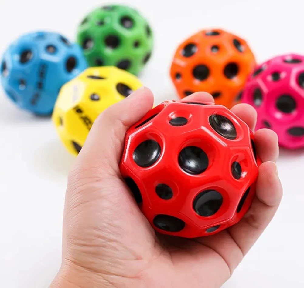 OLi Spielball Jump Ball 3 Stück Hohe Springende Stressabbau für Erwachsener & Kinder (Hüpfbälle Gummiball Spaceballs 7 cm, 3-St., 3er- Pack), ein Knallendes Geräusch Machen Hüpfbälle von OLi