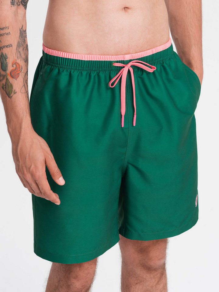 OMBRE Badehose Herren-Badeshorts mit zweifarbigem Bündchen OMBRE Badehose Herren-Badeshorts mit zweifarbigem Bündchen von OMBRE