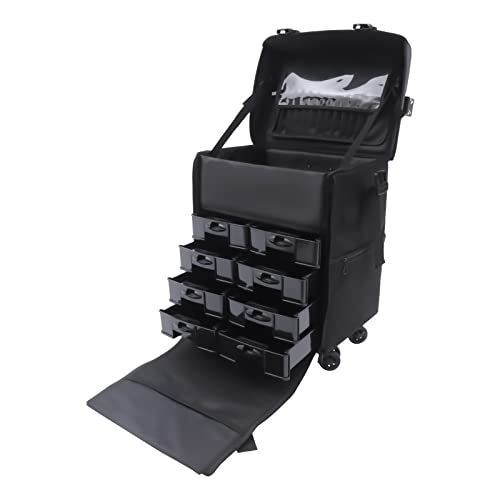 2 in 1 Kosmetikkoffer Groß Schminkkoffer, 360° drehbaren Beauty Case Professionelle Kosmetik Koffer Reise Friseurkoffer mit Schublade für Tattoo Friseur Nagel 2 in 1 Kosmetikkoffer Groß Schminkkoffer, 360° drehbaren Beauty Case Professionelle Kosmetik Koffer Reise Friseurkoffer mit Schublade für Tattoo Friseur Nagel von OMGGYER
