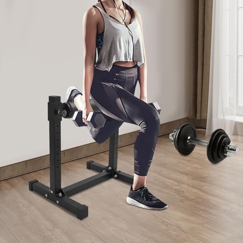 Split Squat Stand Höhenverstellbarer Einbein-Kniebeugenroller für bulgarische geteilte Kniebeugen, 1 Bein-Lunge für Körpergewicht oder Hantel, 61,2 x 56,7 x 67,3 cm Split Squat Stand Höhenverstellbarer Einbein-Kniebeugenroller für bulgarische geteilte Kniebeugen, 1 Bein-Lunge für Körpergewicht oder Hantel, 61,2 x 56,7 x 67,3 cm von OMGGYER