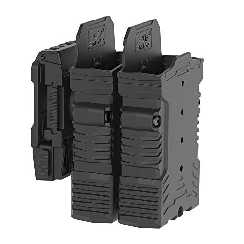 360 Grad verstellbare Rotation Doppel AR15 Mag Pouch 5,56 mm AR15 Magazinhalter für AR15 / M16 / M4 Double Magazine Pouch Dual Stack Mag Holster für Gürtel 3,8 cm bis 5,1 cm Außenbund Gürtel tragen 360 Grad verstellbare Rotation Doppel AR15 Mag Pouch 5,56 mm AR15 Magazinhalter für AR15 / M16 / M4 Double Magazine Pouch Dual Stack Mag Holster für Gürtel 3,8 cm bis 5,1 cm Außenbund Gürtel tragen von OMITAC