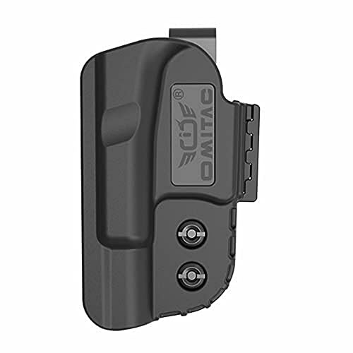 Inneres Bundholster für Glock17, Glock19, Glock26, IWB Holster passend für alle Gen3, Gen4 und Gen5 Glock-Modelle, in 9 mm und höher, wie G17, 19, 22, 23, 31, 32, Linkshänder, beidhändig von OMITAC