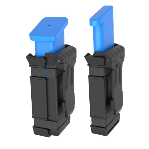 Universal-Magazintasche für 9 mm 10 mm .40 .45 Single & Double Stack Magazine, Single OWB Mag Pouch für Glock 9 mm 1911 S&W Sig Sauer Beretta CZ Taurus Colt H&K Ruger und mehr, 2 Stück Universal-Magazintasche für 9 mm 10 mm .40 .45 Single & Double Stack Magazine, Single OWB Mag Pouch für Glock 9 mm 1911 S&W Sig Sauer Beretta CZ Taurus Colt H&K Ruger und mehr, 2 Stück von OMITAC