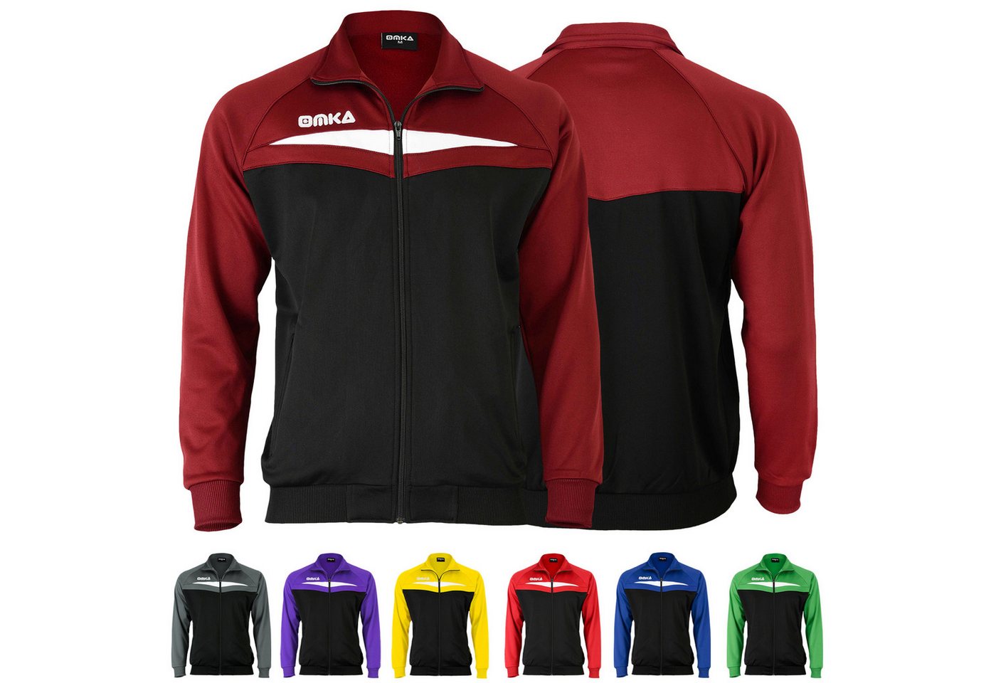 OMKA Trainingsjacke OK200J OMKA Optima Trainingsjacke Joggingjacke Sportjacke von OMKA