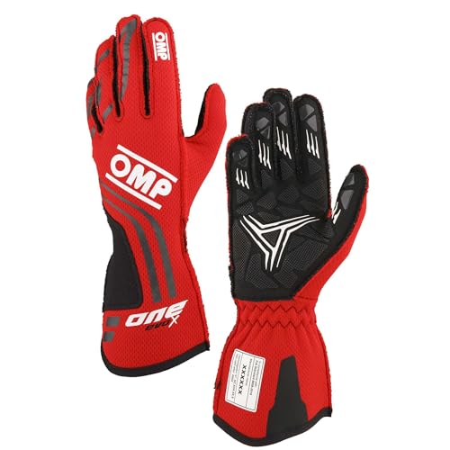 Omp Racing Handschuhe One, EVO-X MY24 FIA 8856-2018, Rot, Größe S von OMP