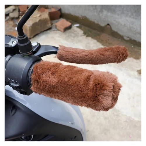 ONAIC Motorcyle Lenker Warm Abdeckung Für SH300 2003-2023 Motorrad, EIN Set Plüsch-Griffhandschuhe, Motorrad-Griffabdeckung(B) von ONAIC