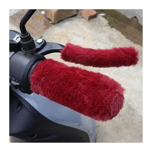 ONAIC Motorcyle Lenker Warm Abdeckung Für SUZ&UKI GSF1250 Motorrad, EIN Set Plüsch-Griffhandschuhe, Motorrad-Griffabdeckung(E) von ONAIC