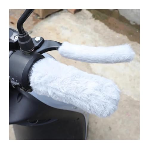 ONAIC Motorcyle Lenker Warm Abdeckung Für YZFR25 2024 2023 Motorrad, EIN Set Plüsch-Griffhandschuhe, Motorrad-Griffabdeckung(C) von ONAIC