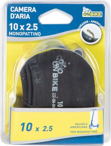 10x2,5 Innenrohr für Roller, mit gebogenem amerikanischem Ventil, sicher und widerstandsfähig von ONBIKE