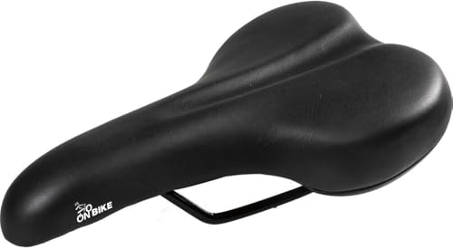 ONBIKE - Universeller Mountainbike-Fahrradsattel, Öko PU-Material, 270 x 150 mm, Ideal für Straße & Feldwege, Schwarz, Einheitsgröße, Polyurethan ONBIKE - Universeller Mountainbike-Fahrradsattel, Öko PU-Material, 270 x 150 mm, Ideal für Straße & Feldwege, Schwarz, Einheitsgröße, Polyurethan von ONBIKE