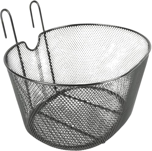 ONBIKE - Fahrradkorb vorne, Lenkerbefestigung, Universell, Plastifiziert, Metall, Schwarz, Einheitsgröße ONBIKE - Fahrradkorb vorne, Lenkerbefestigung, Universell, Plastifiziert, Metall, Schwarz, Einheitsgröße von ONBIKE