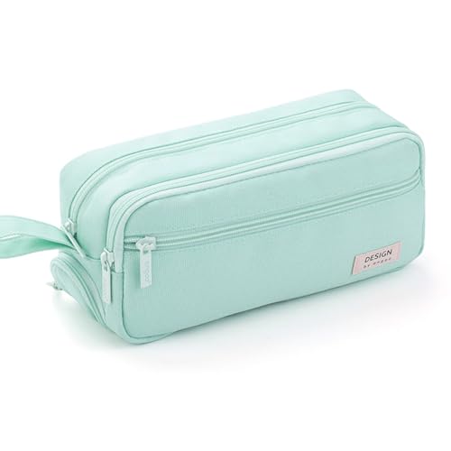 ONCCI Federmäppchen Teenager Federtaschen Stifttasche Mädchen Mäppchen Pencil Case Organizer Etui Stifte für Schule & Büro (Grün) von ONCCI