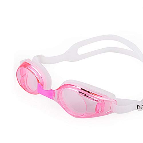 ONDIAN Schwimmbrille Erwachsene Schwimmbrille Anti-Fog Anti-UV-Trainingsschwimmbrille Unisex für Erwachsene (Farbe : Rosa) von ONDIAN