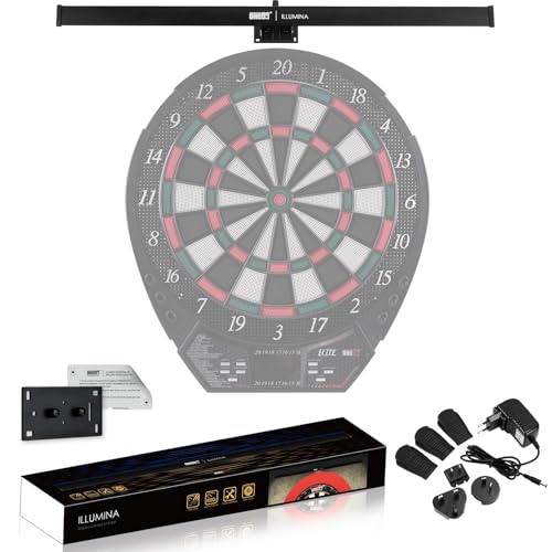 ONE80 Dartscheibe Beleuchtung Dart Illumina LED Beleuchtung für Dartscheibe Kork Dartscheibe Elektronisch Dartboard licht System Dartboard Beleuchtung System mit gebrandetem kleinen (PRO) ONE80 Dartscheibe Beleuchtung Dart Illumina LED Beleuchtung für Dartscheibe Kork Dartscheibe Elektronisch Dartboard licht System Dartboard Beleuchtung System mit gebrandetem kleinen (PRO) von ONE80