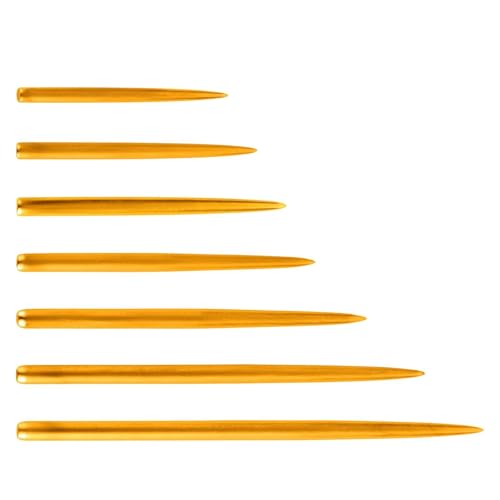 ONE80 Dart Steel Tip Long Taper Point Wechselspitzen Steeldarts – Hochwertige Steeldart Spitzen für präzise Würfe & optimale Boardhaftung (Gold, 36 mm) ONE80 Dart Steel Tip Long Taper Point Wechselspitzen Steeldarts – Hochwertige Steeldart Spitzen für präzise Würfe & optimale Boardhaftung (Gold, 36 mm) von ONE80