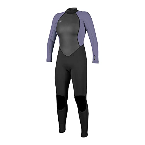 O'Neill Wetsuits Damen Women's Reactor II 3/2mm Back Zip Full Neoprenanzug, Black/Mist,38 EU (US 8) von O'Neill