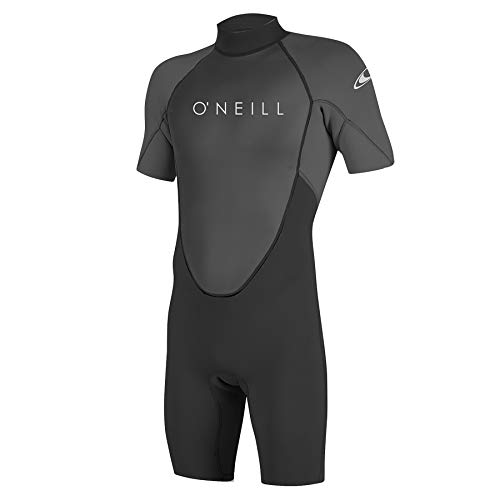 O'Neill Wetsuits Men's Reactor-2 2mm Back Zip Spring Wetsuit, Black/Graphite, XXL von O'Neill