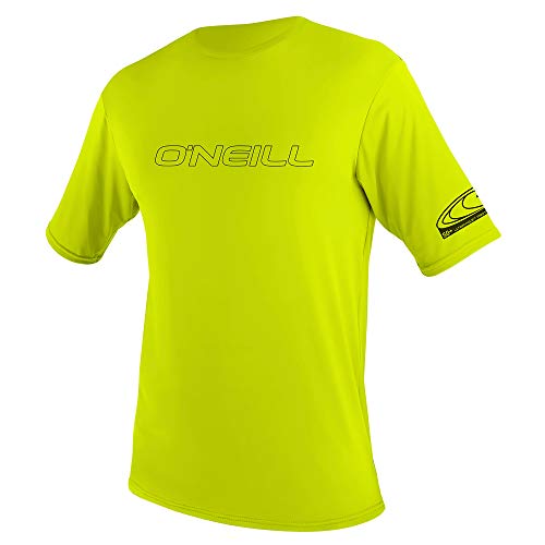 Oneill Wetsuits Wetsuits Unisex-Youth Basic Skins Short Sleeve Sun Shirt Rash Vest, Lime, 8 von O'Neill