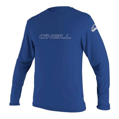O'Neill Wetsuits Herren Basic Skins L/S Rash Tee Vest, Pacific, XL von O'Neill