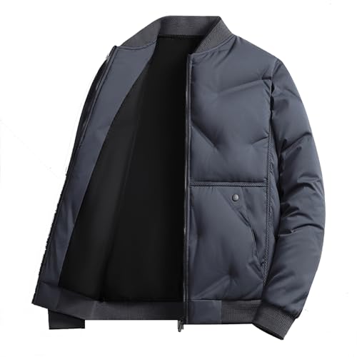 ONETree Daunenjacke für Herren, warme Pufferjacke, Wintermantel, wasserabweisend, Winddicht, isolierte Jacke, gesteppter, verdickter Daunenmantel,Blue,XL von ONETree