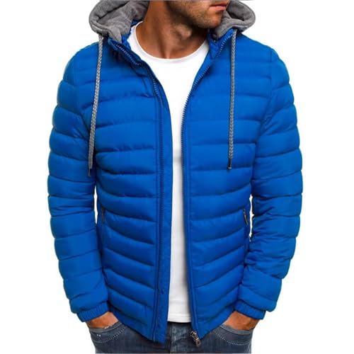 ONETree Herren Leichte Pufferjacke Wintermantel Mit Kapuze wasserdichte Winterjacke Mäntel Für Outdoor-Wandern,G,M von ONETree