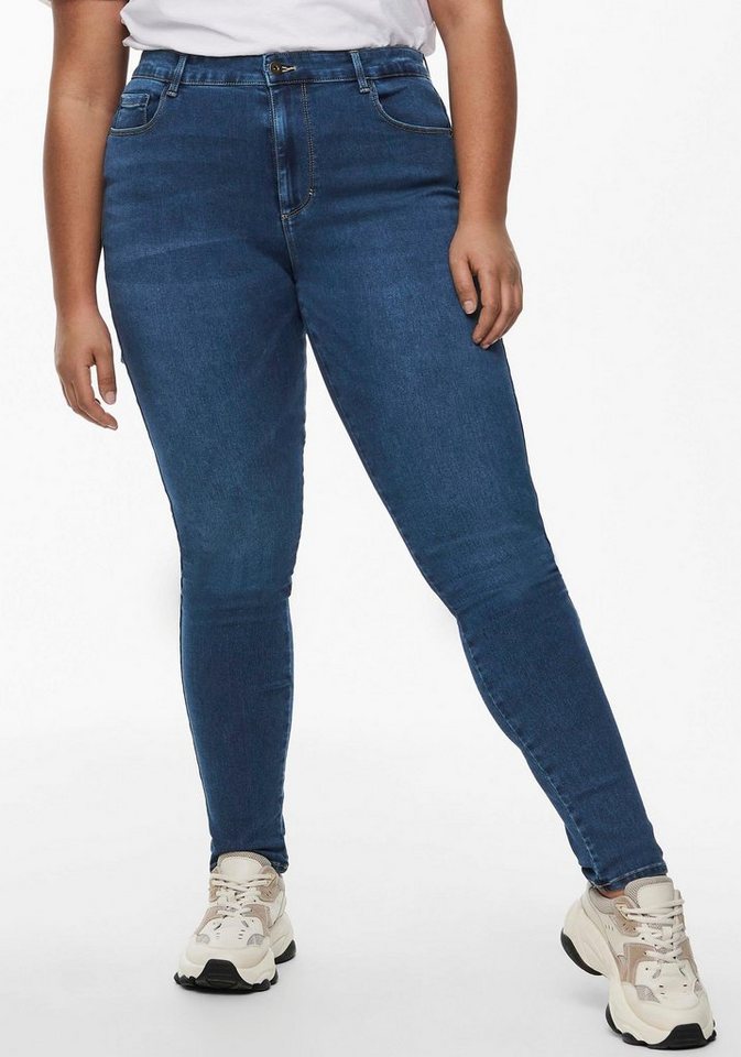 ONLY CARMAKOMA High-waist-Jeans CARAUGUSTA HW SK DNM von ONLY CARMAKOMA